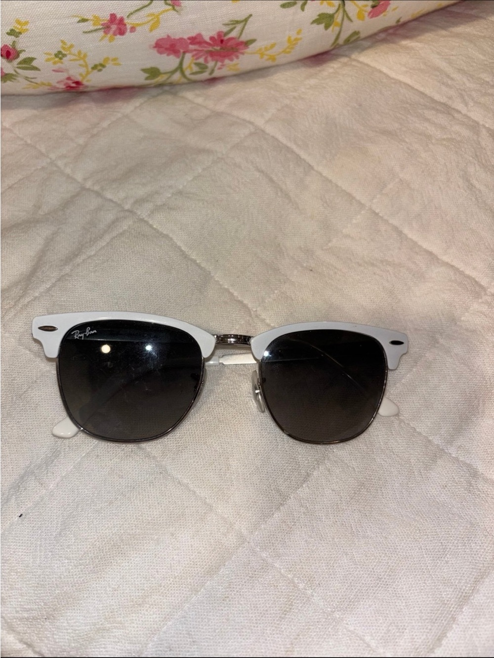 Ray-Ban White clubmaster Sunglasses